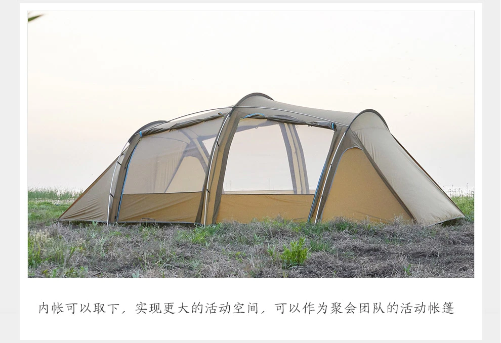 Cheap Goat Tents Asta Gear 6 8 People High Tunnel Tent Cotton Outdoor Team Camping Family Travel Stove Tents Tents 